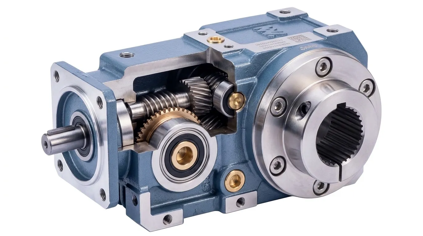 helical geared motor